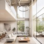 Area social con doble altura